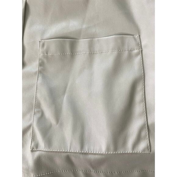Pinko White Faux Leather Women’s Jacket - Picture 7 of 15